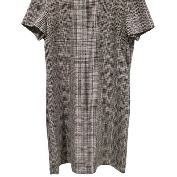 Calvin Klein Mauve and Black Striped Short Sleeve Midi Dress Career Capsule S/M - Picture 4 of 10